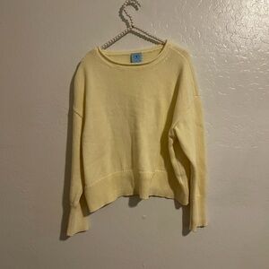 Cozy Yellow Women’s Sweater CeCe Butter Yellow Sweater Size L